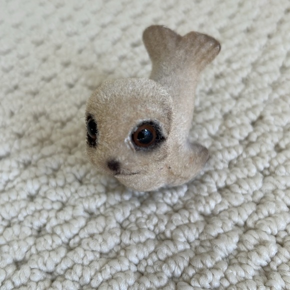 Set of 6 vintage seal figurines - glass, ceramic, resin - Picture 12 of 13